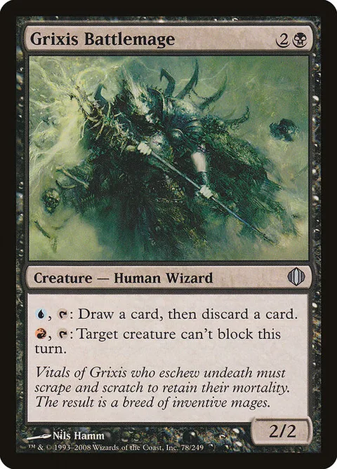 Grixis Battlemage, card 78 from Shards of Alara