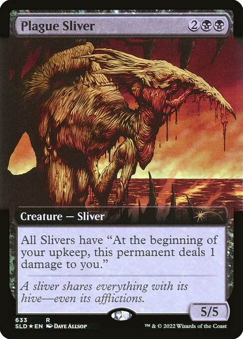 Plague Sliver, card 633 from Secret Lair Drop