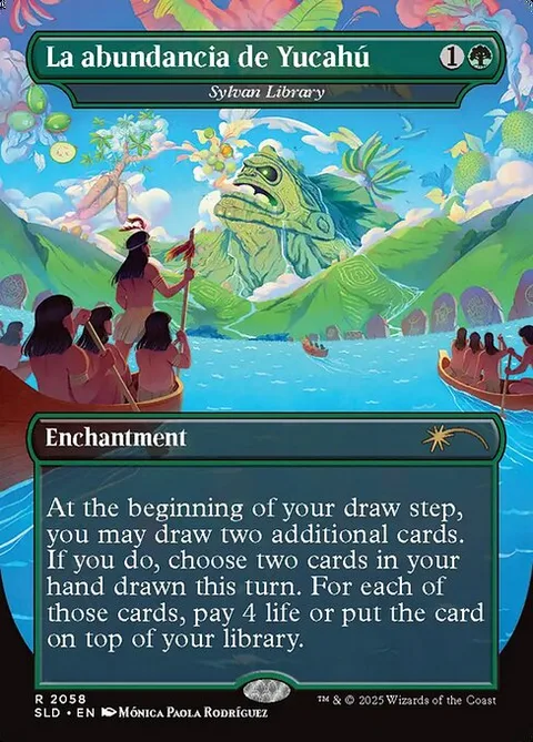 Sylvan Library, card 2058 from Secret Lair Drop