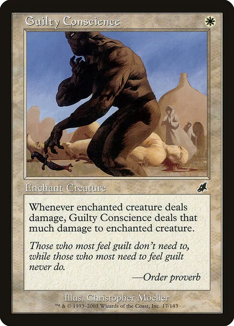 Guilty Conscience, card 17 from Scourge