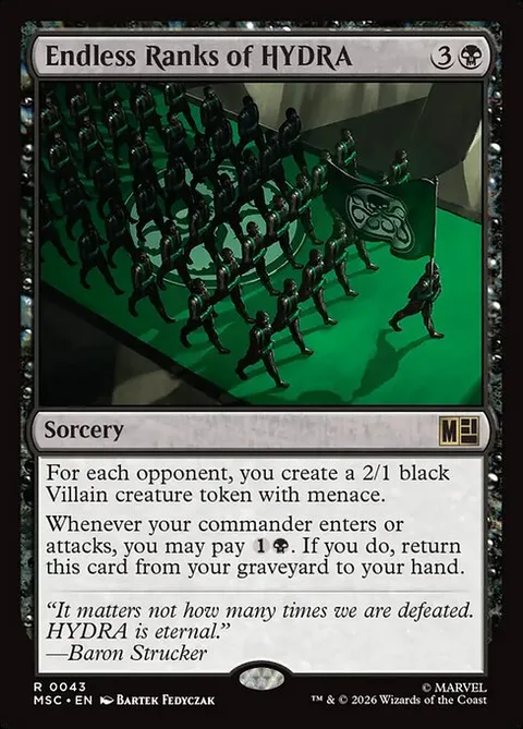 Endless Ranks of HYDRA, carte 43 de Marvel Super Heroes Commander