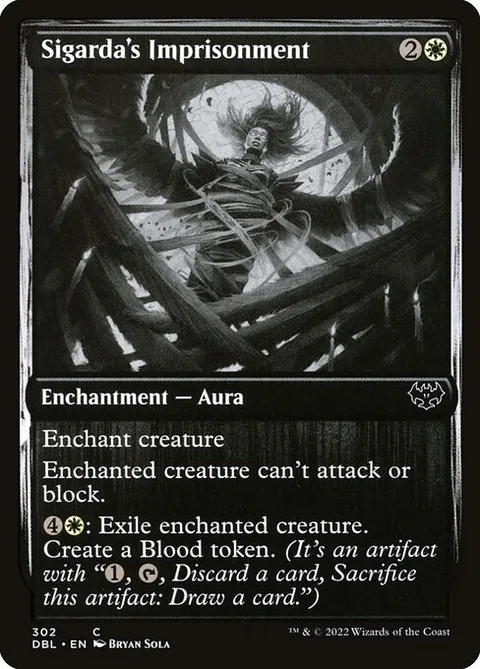 Sigarda's Imprisonment, card 302 from Innistrad: Double Feature