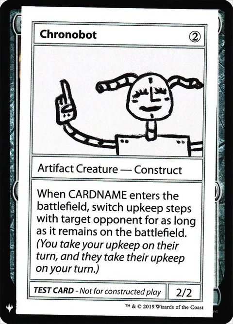Chronobot, card 105 from Mystery Booster Playtest Cards 2019