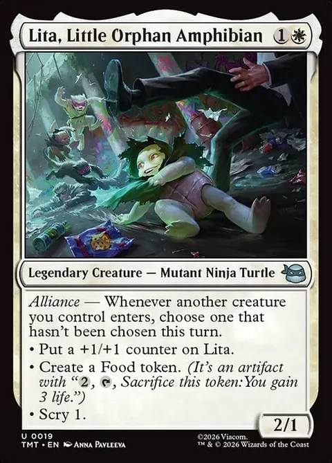 Lita, Little Orphan Amphibian, carte 19 de Teenage Mutant Ninja Turtles