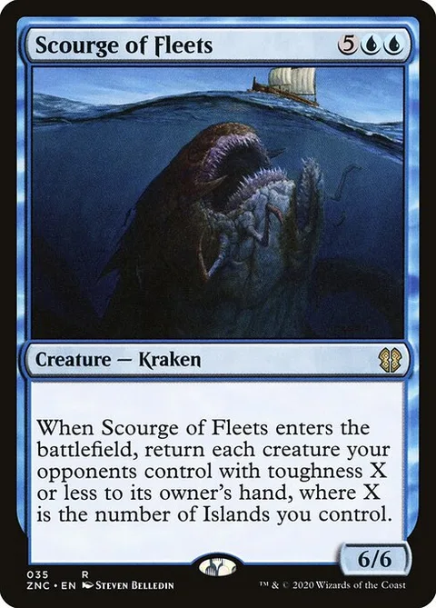 Scourge of Fleets, card 35 from Zendikar Rising Commander