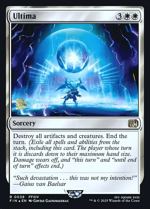 Ultima, card 38s from Final Fantasy Promos
