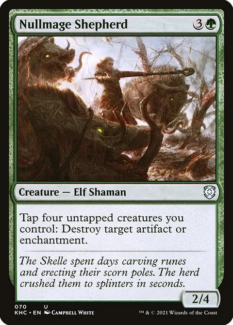 Nullmage Shepherd, card 70 from Kaldheim Commander
