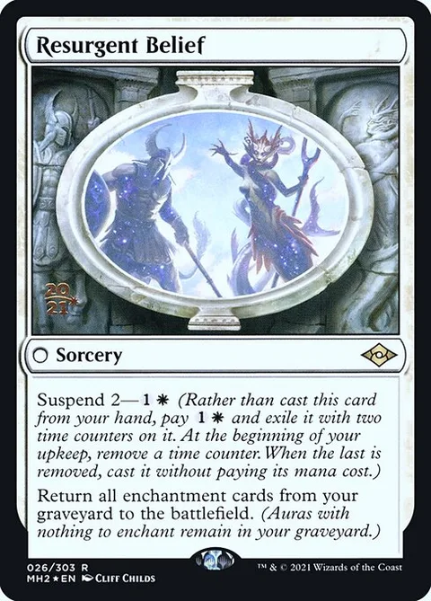 Resurgent Belief, card 26s from Modern Horizons 2 Promos