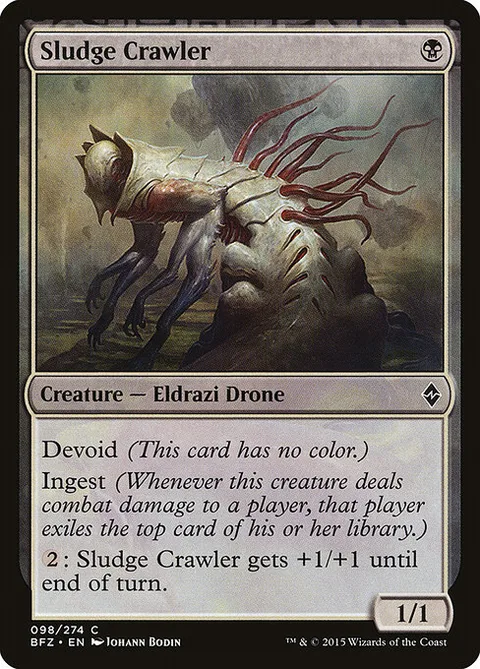 Sludge Crawler, carte 98 de Battle for Zendikar