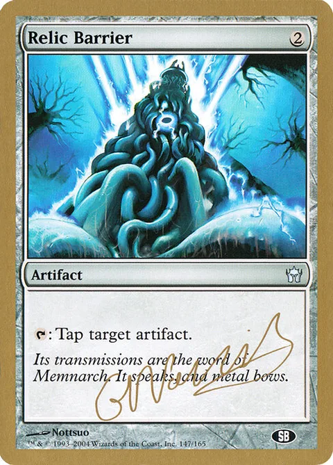 Relic Barrier, card gn147sb from World Championship Decks 2004