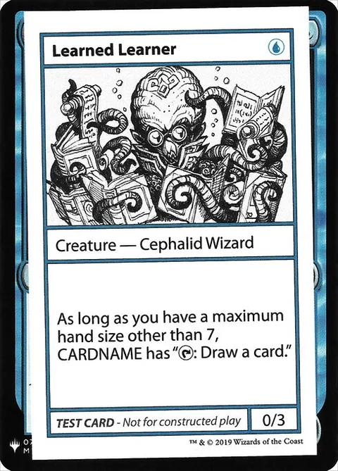 Learned Learner, card 25 from Mystery Booster Playtest Cards 2019