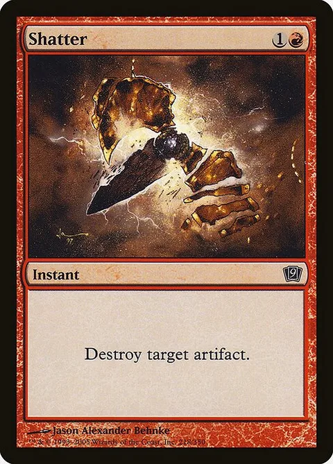 Shatter, card 218★ from Ninth Edition