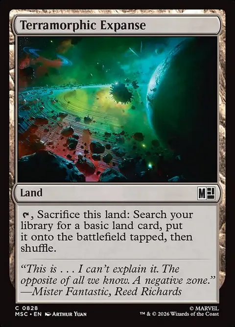 Terramorphic Expanse, carte 828 de Marvel Super Heroes Commander