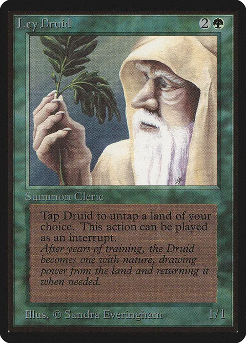 Ley Druid, card 206 from Limited Edition Beta