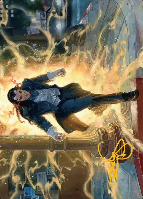 Morlun, Devourer of Spiders // Morlun, Devourer of Spiders, card 9 from Marvel's Spider-Man Art Series