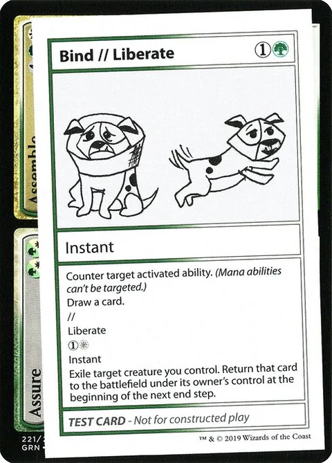 Bind // Liberate, carte 88 de Mystery Booster Playtest Cards 2021