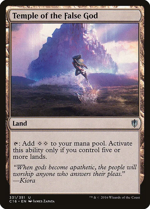 Temple of the False God, card 331 from Commander 2016