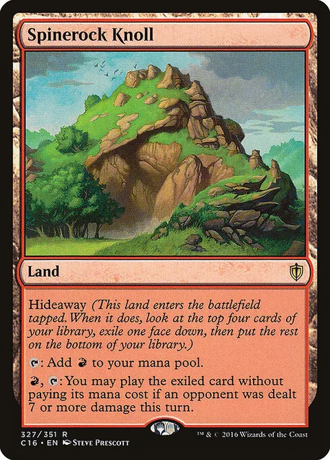 Spinerock Knoll, carte 327 de Commander 2016