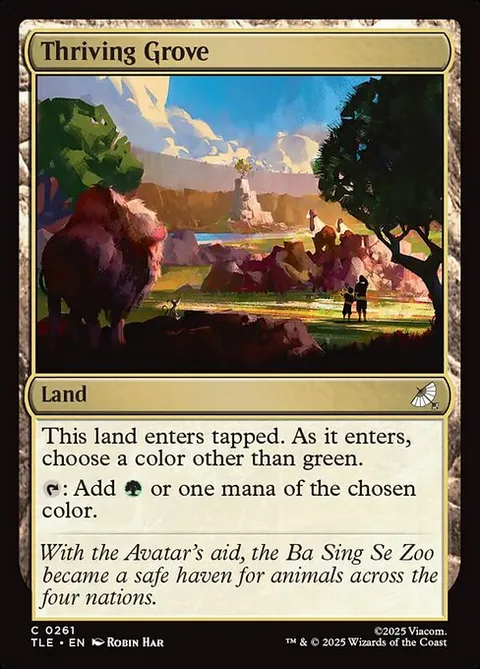 Thriving Grove, carte 261 de Avatar: The Last Airbender Eternal