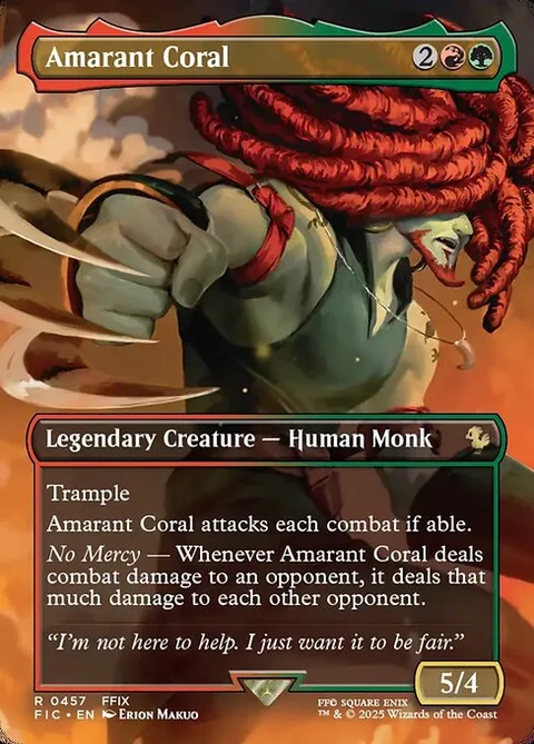 Amarant Coral, card 457 from Final Fantasy Commander