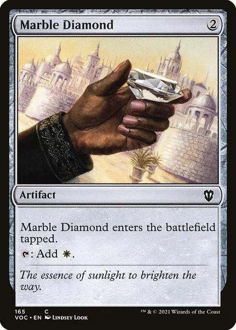 Marble Diamond, card 165 from Crimson Vow Commander