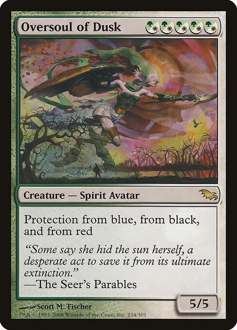 Oversoul of Dusk, card 234 from Shadowmoor