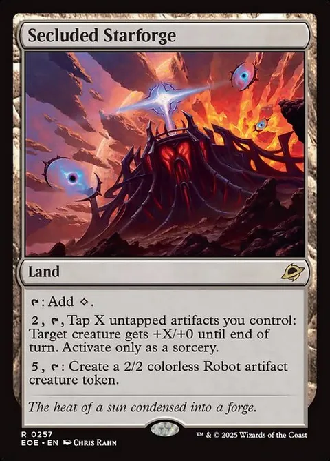 Secluded Starforge, card 257 from Edge of Eternities