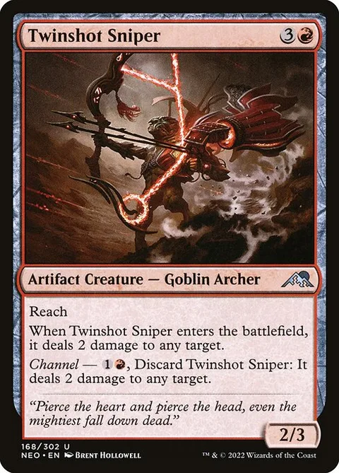 Twinshot Sniper, carte 168 de Kamigawa: Neon Dynasty
