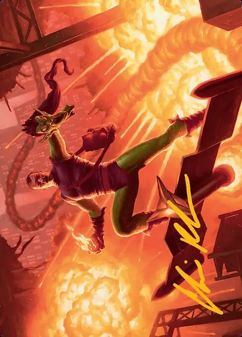 Green Goblin, Revenant // Green Goblin, Revenant, card 27 from Marvel's Spider-Man Art Series