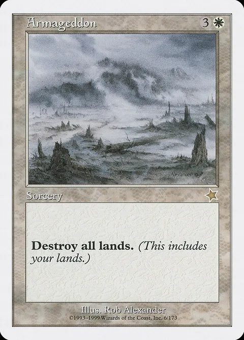 Armageddon, card 6 from Starter 1999