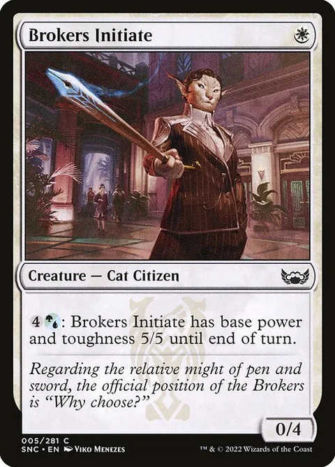 Brokers Initiate, card 5 from Streets of New Capenna
