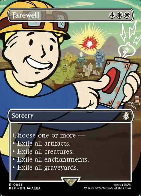 Farewell, card 881 from Fallout