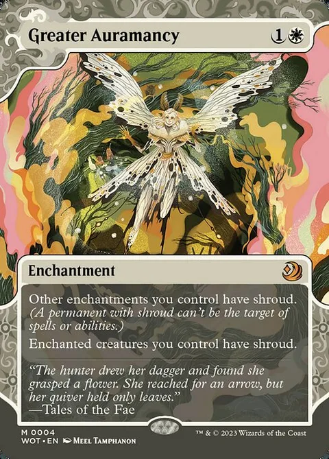 Greater Auramancy, card 4 from Wilds of Eldraine: Enchanting Tales