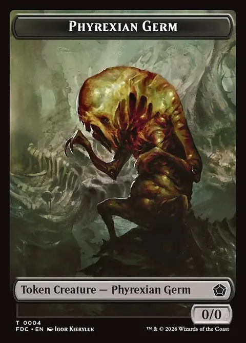 Phyrexian Germ, carte 4 de Foundations Commander Tokens