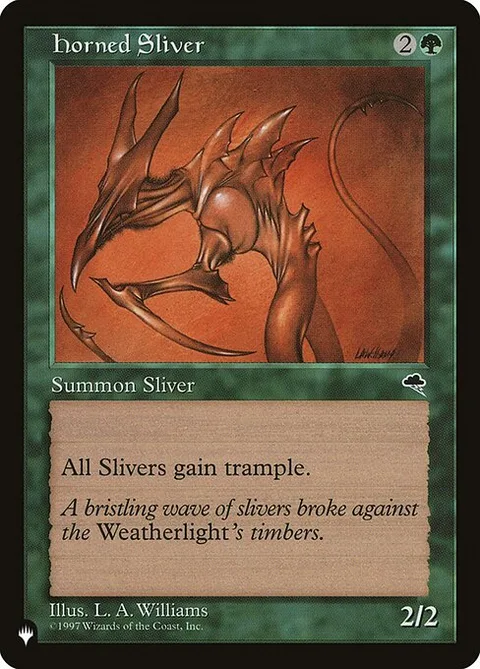 Horned Sliver, carte TMP-234 de The List