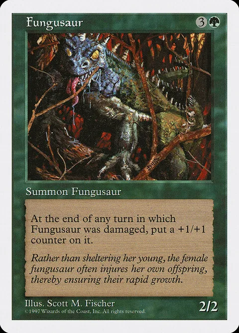 Fungusaur, card 296 from Fifth Edition