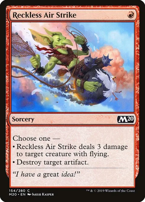 Reckless Air Strike, carte 154 de Core Set 2020