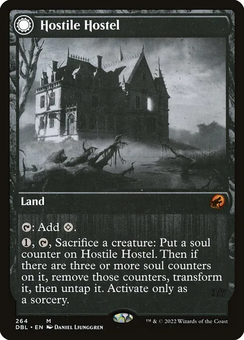 Hostile Hostel // Creeping Inn, card 264 from Innistrad: Double Feature