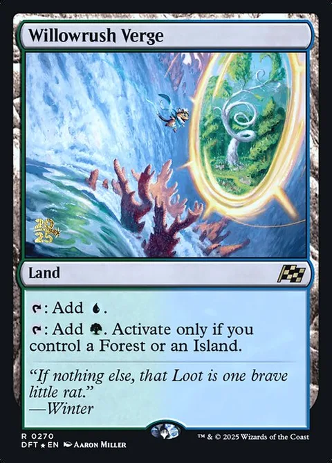 Willowrush Verge, card 270s from Aetherdrift Promos