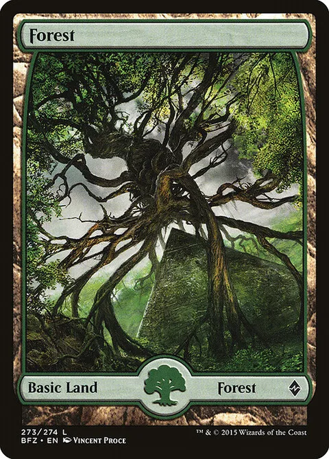 Forest, carte 273 de Battle for Zendikar