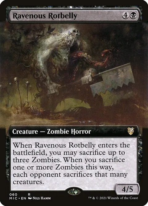 Ravenous Rotbelly, card 60 from Midnight Hunt Commander