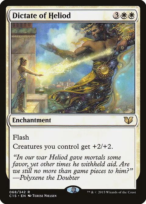 Dictate of Heliod, card 68 from Commander 2015