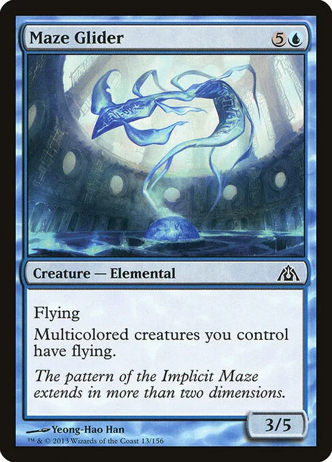 Maze Glider, card 13 from Dragon's Maze