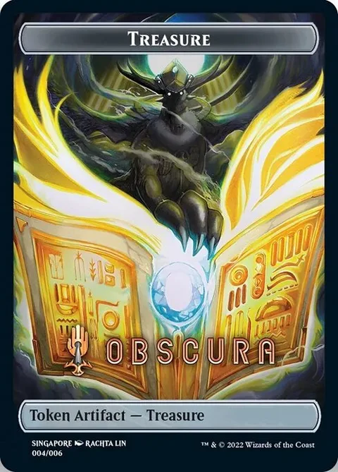 Treasure, card 4 from Streets of New Capenna Southeast Asia Tokens