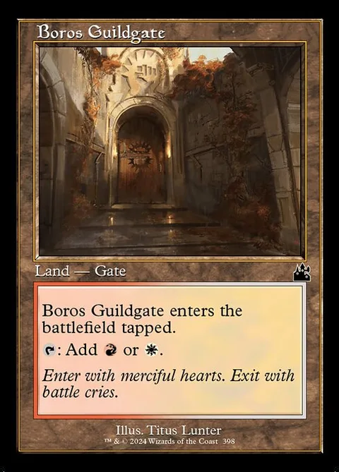 Boros Guildgate, carte 398 de Ravnica Remastered