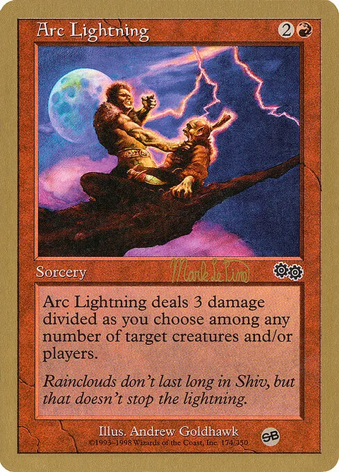 Arc Lightning, card mlp174sb from World Championship Decks 1999