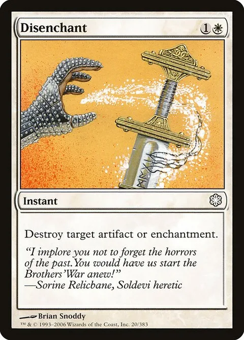 Disenchant, card 20 from Coldsnap Theme Decks