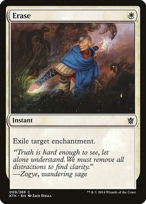 Erase, card 9 from Khans of Tarkir