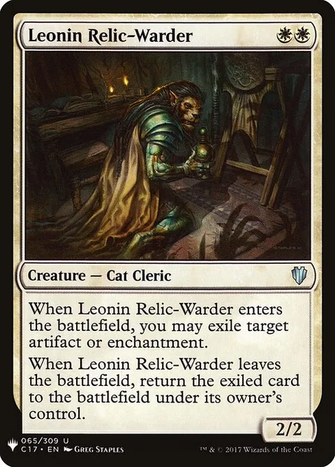 Leonin Relic-Warder, card C17-65 from The List