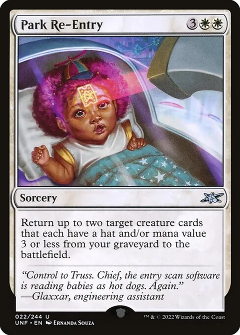 Park Re-Entry, card 22 from Unfinity
